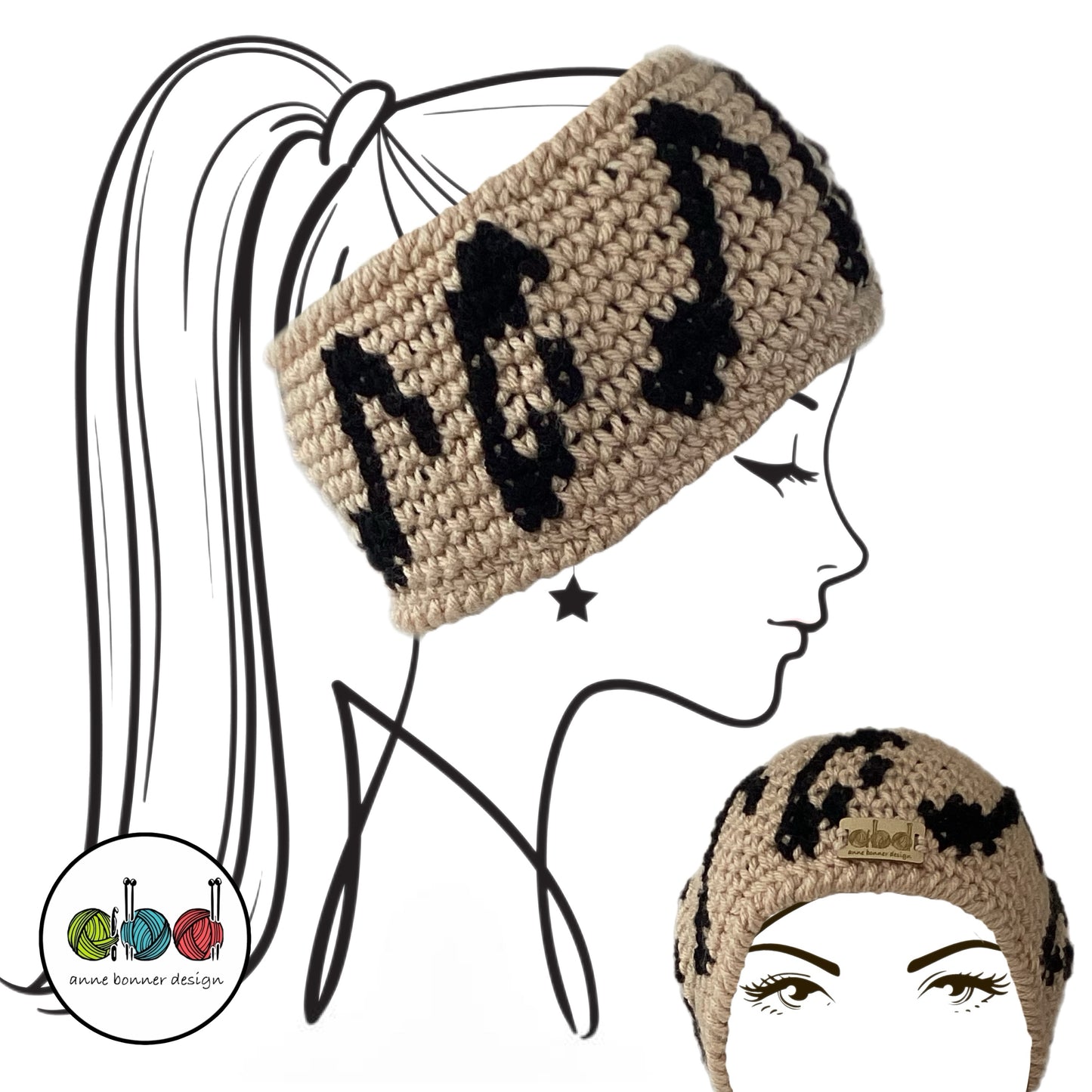 Handmade Crochet Headband - One of a Kind | HB002