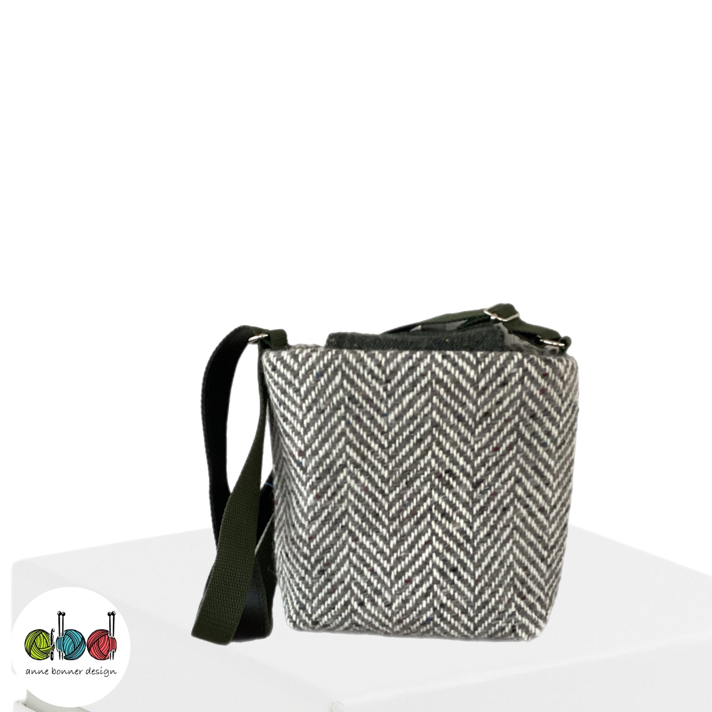 Handcrafted Donegal Tweed Crossbody Bag – One of a Kind | CB005