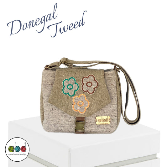 Handcrafted Donegal Tweed Crossbody Bag – One of a Kind |CB017