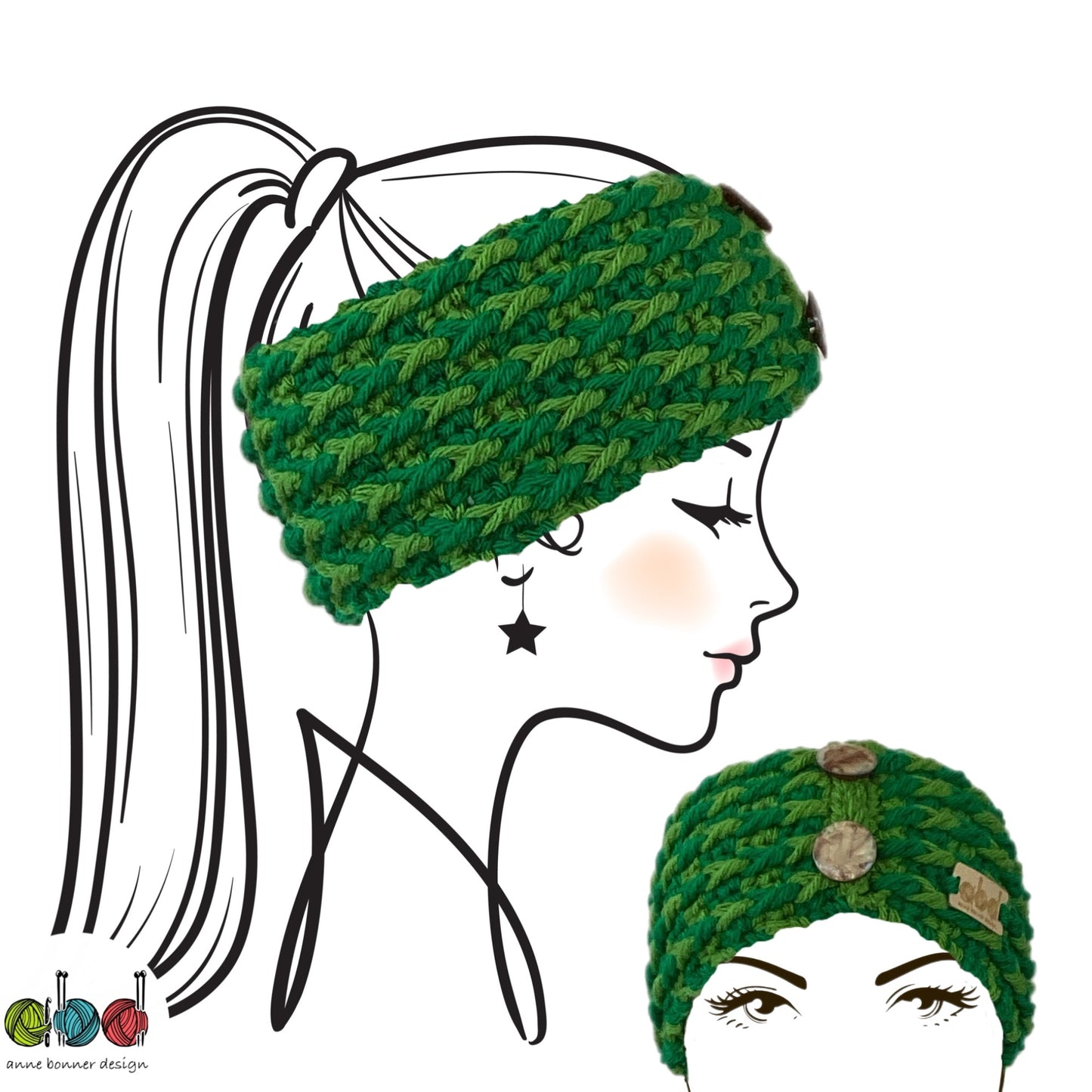 Handmade Crochet Headband - One of a Kind | HB005