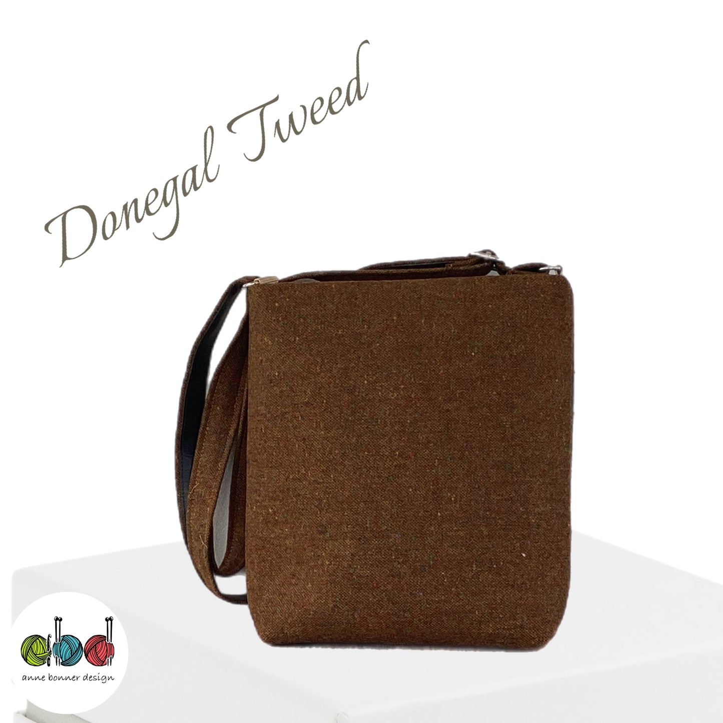 Handcrafted Donegal Tweed Crossbody Bag – One of a Kind |CB017
