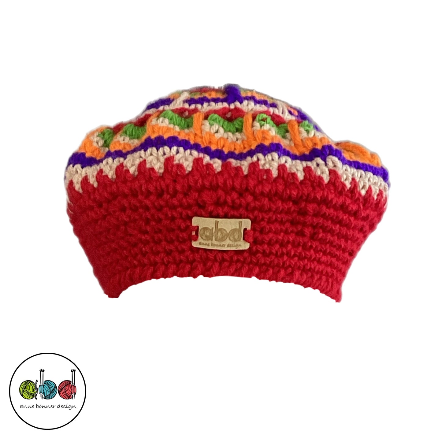 Handmade Crochet Beret Hat - One of a Kind | AH006