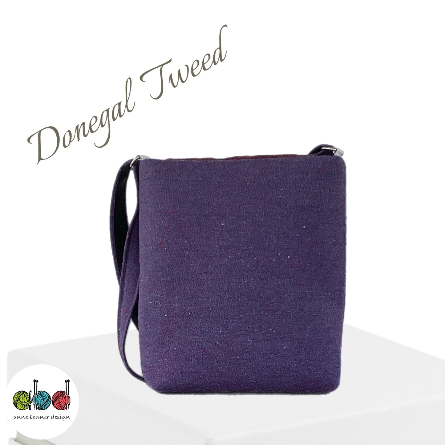 Handcrafted Donegal Tweed Crossbody Bag – One of a Kind |CB016