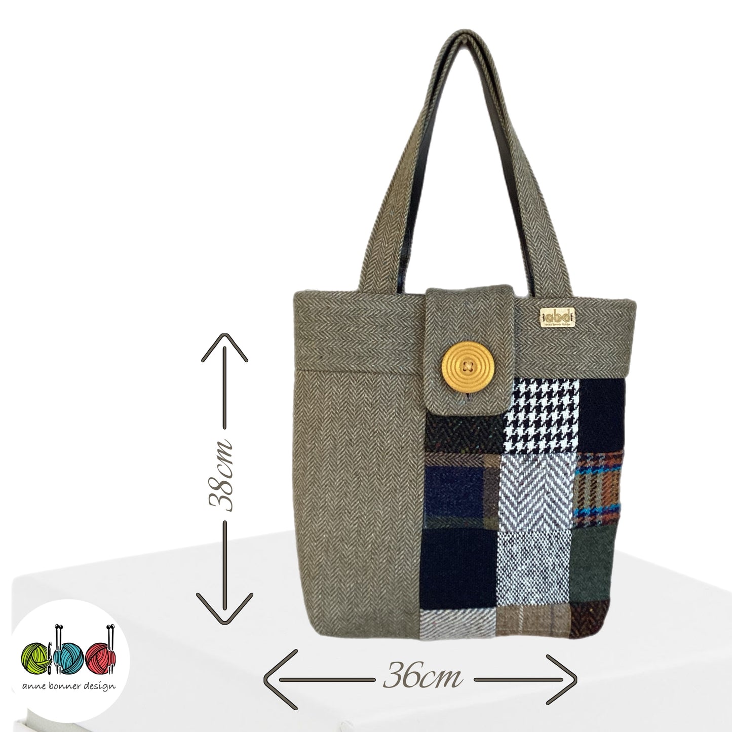 Handcrafted Donegal Tweed Tote Bag – One of a Kind | TB004