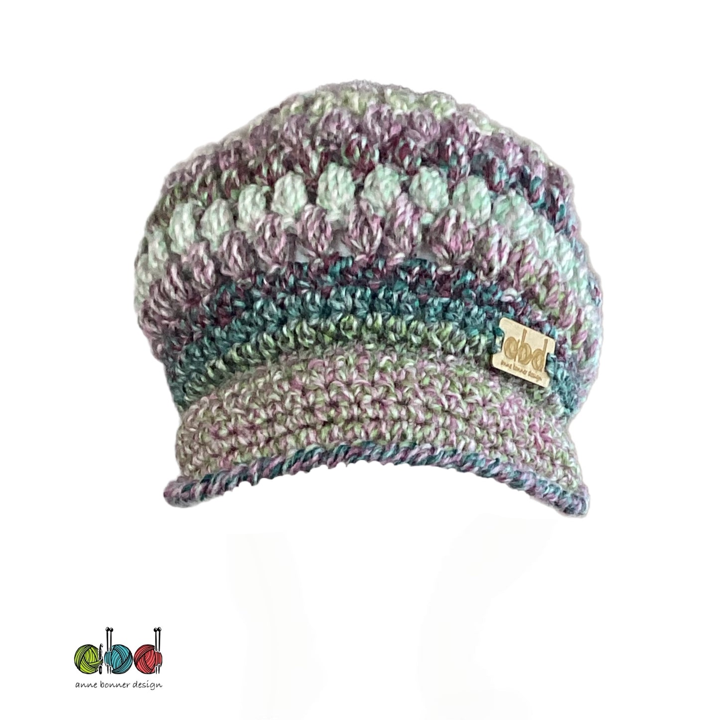 Handmade Crochet Newsboy Hat - One of a Kind | AH020