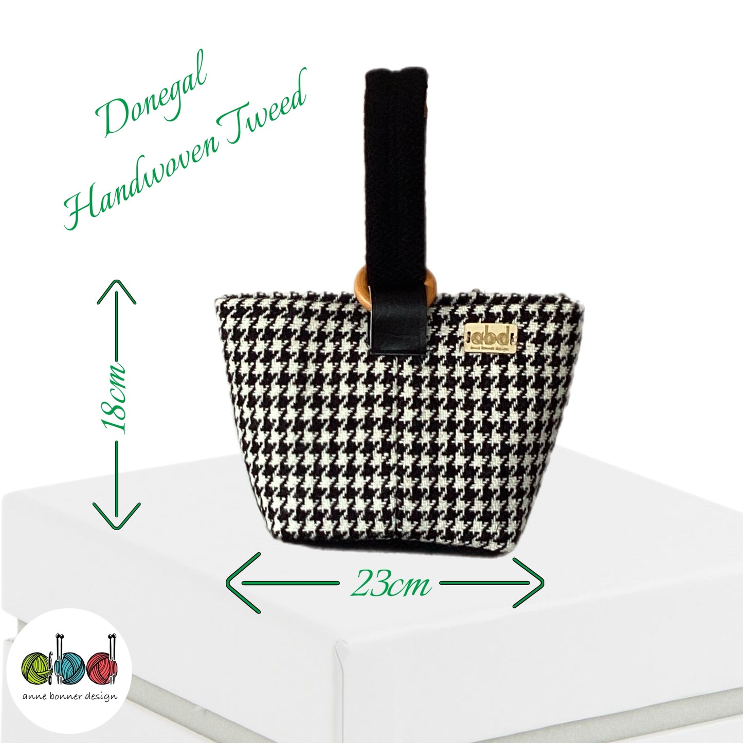 Handcrafted Donegal Tweed Wrist Bag – One of a Kind | WB002