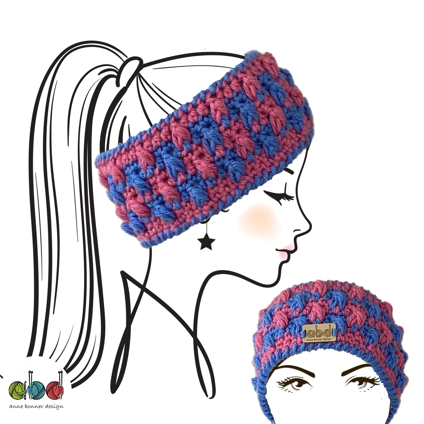 Handmade Crochet Headband - One of a Kind | HB014