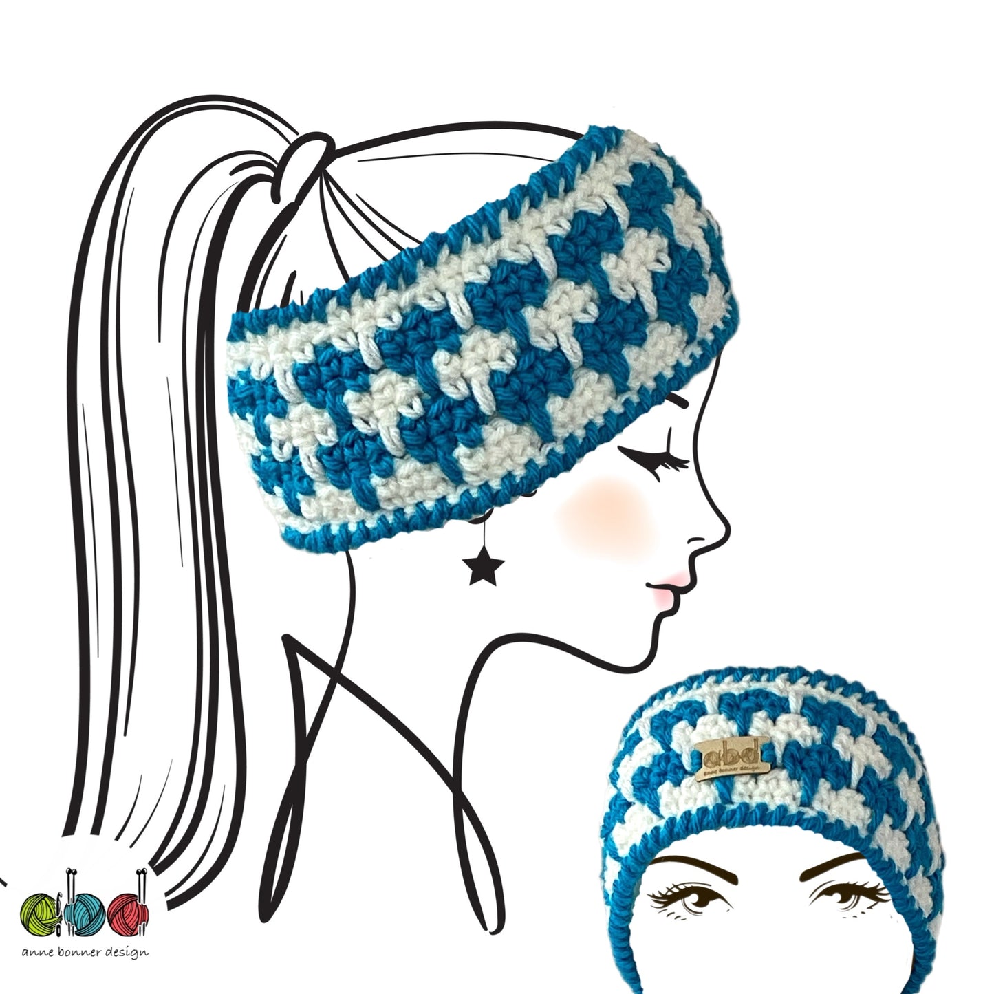 Handmade Crochet Headband - One of a Kind | HB003