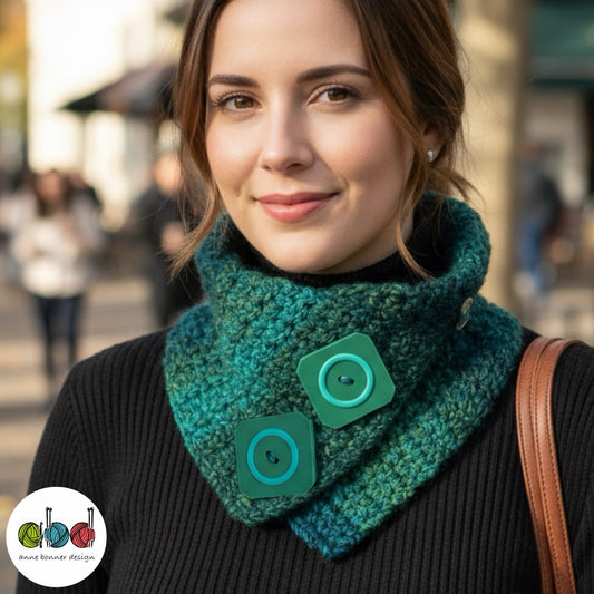 Handmade Crochet Neckwarmer - One of a Kind |  NW004