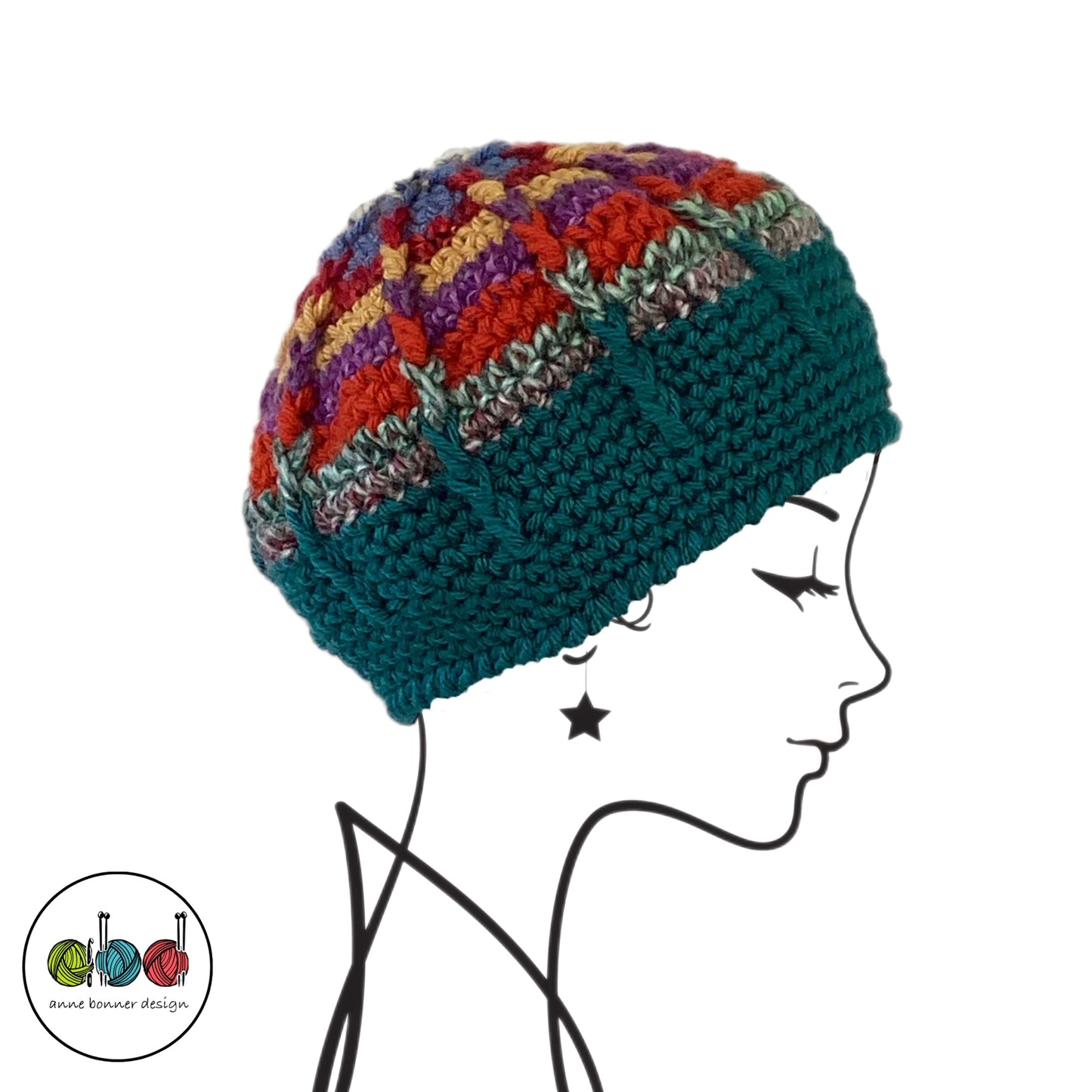 Handmade Crochet Beret Hat - One of a Kind | AH026