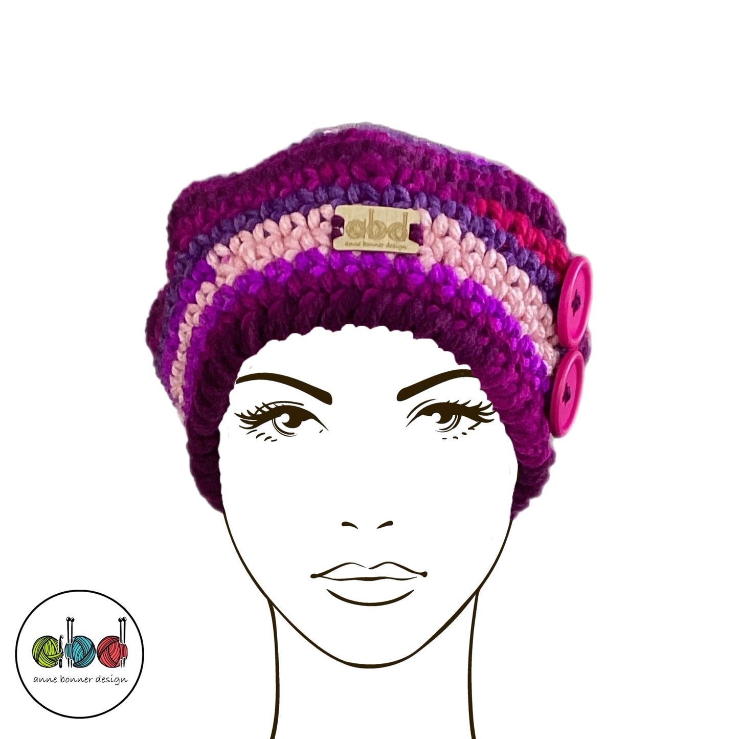 Handmade Crochet Beret Hat - One of a Kind | AH027