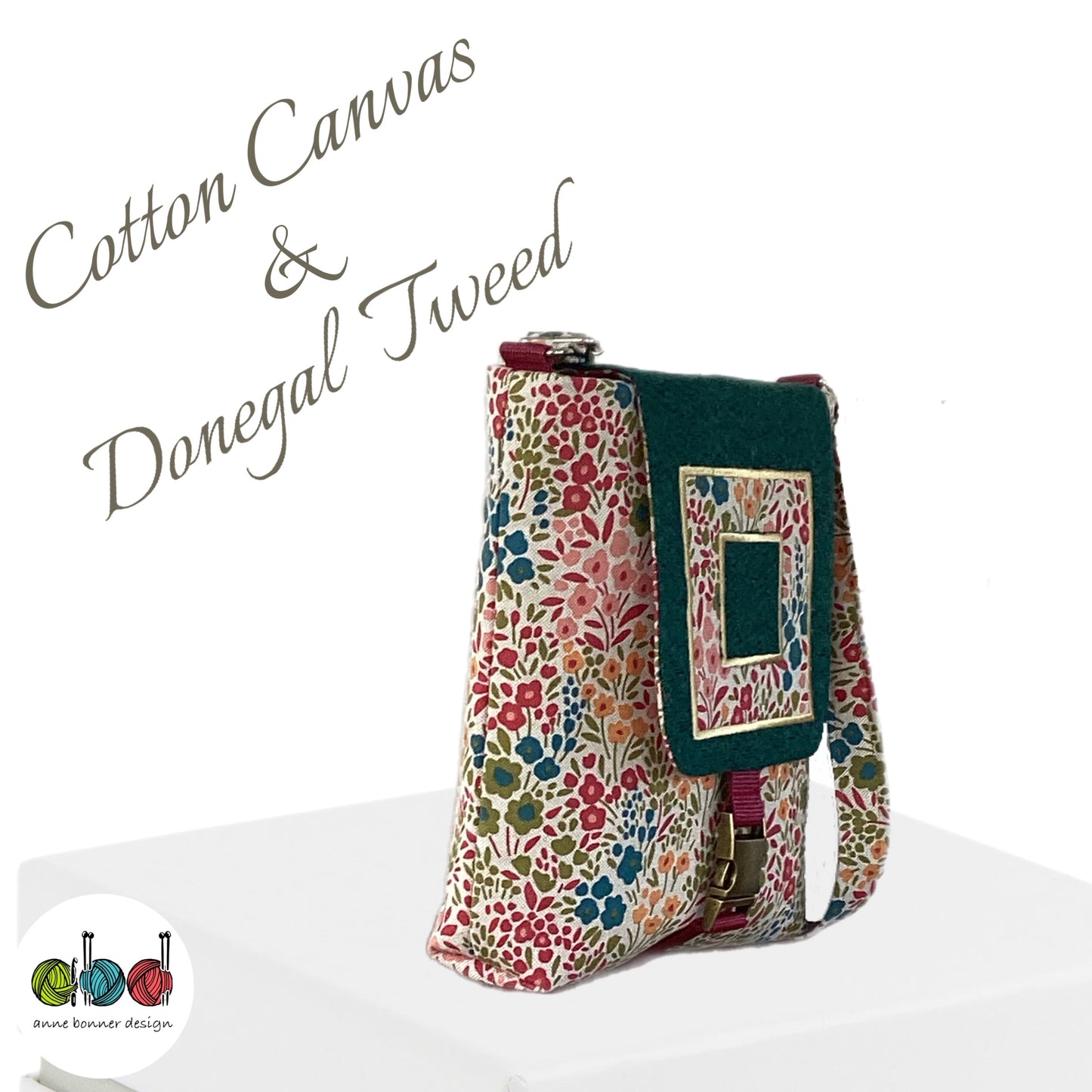 Handcrafted Donegal Tweed Crossbody Bag – One of a Kind |CB018