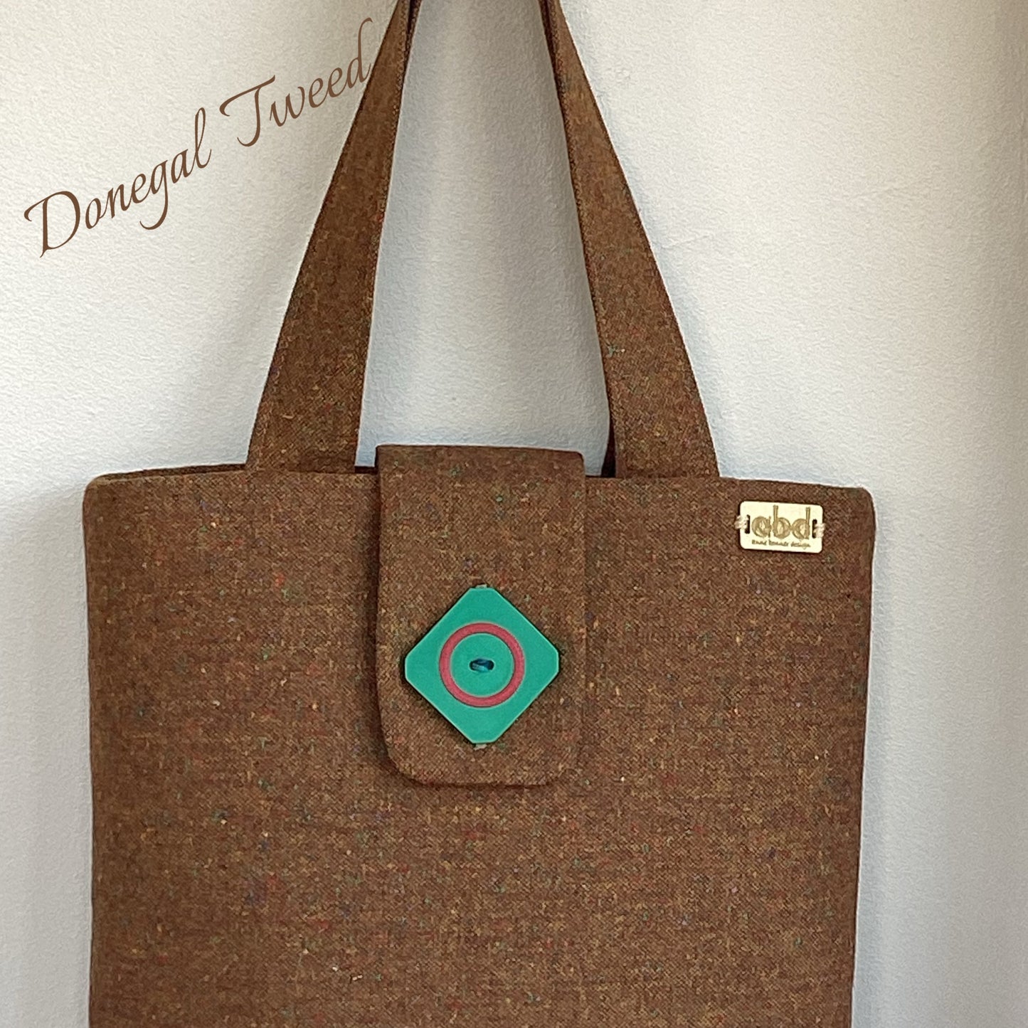 Handcrafted Donegal Tweed Tote Bag – One of a Kind | TB010