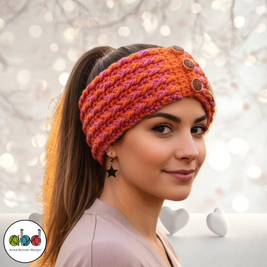 Handmade Crochet Headband - One of a Kind | HB009