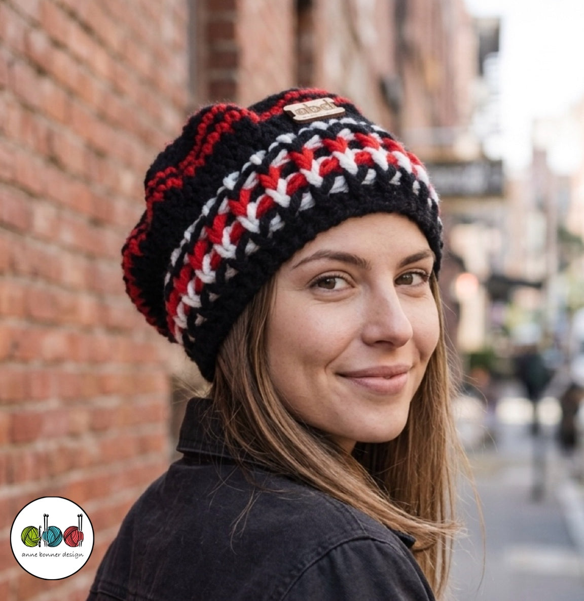 Handmade Crochet Slouchy Beret Hat - One of a Kind |  AH31