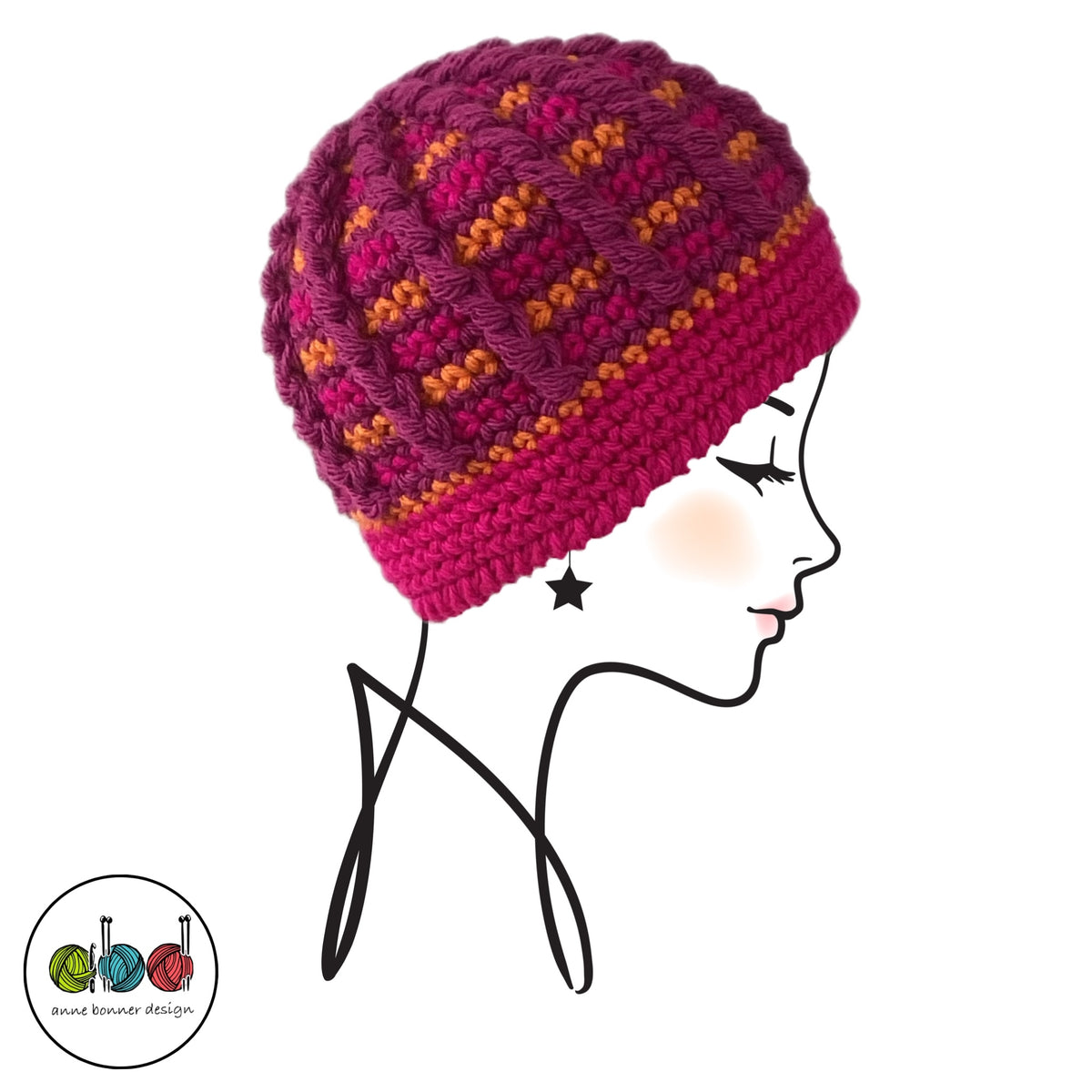 Handmade Crochet Beanie Hat - One of a Kind | AH016