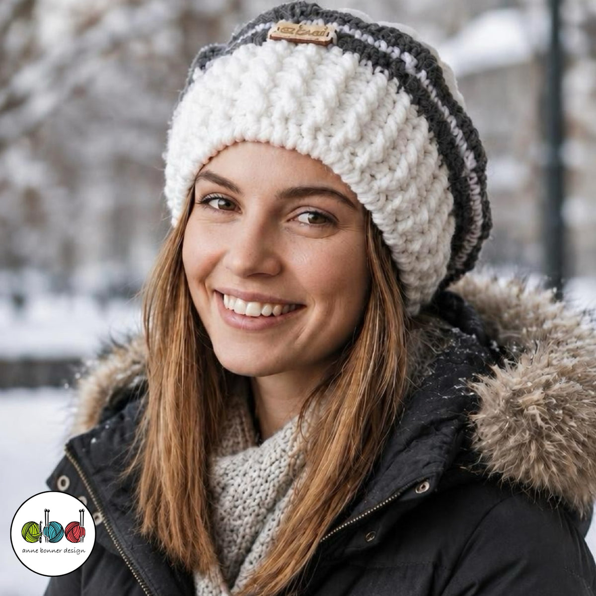Handmade Crochet Slouchy Beret Hat - One of a Kind | AH033