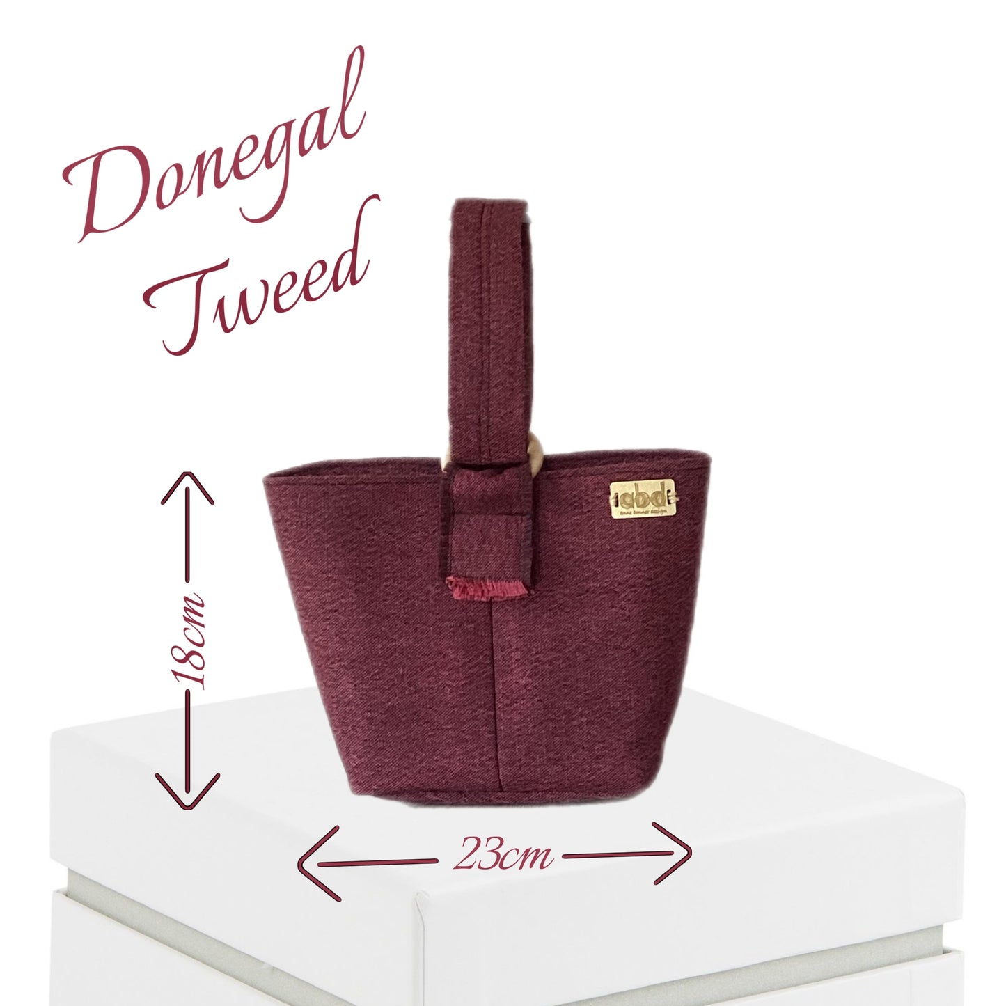Handcrafted Donegal Tweed Wrist Bag – One of a Kind | WB008