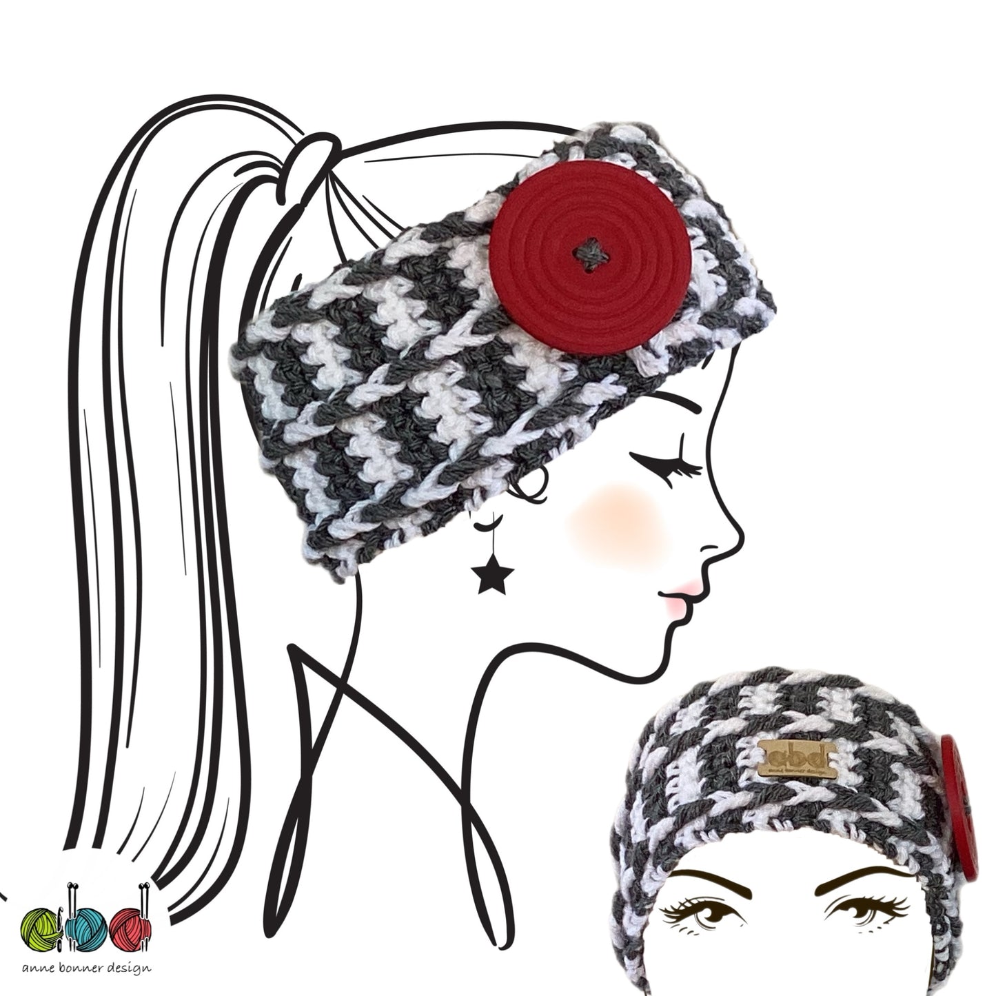 Handmade Crochet Headband - One of a Kind | HB007