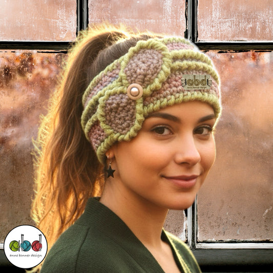 Handmade Crochet Headband - One of a Kind |  HB006