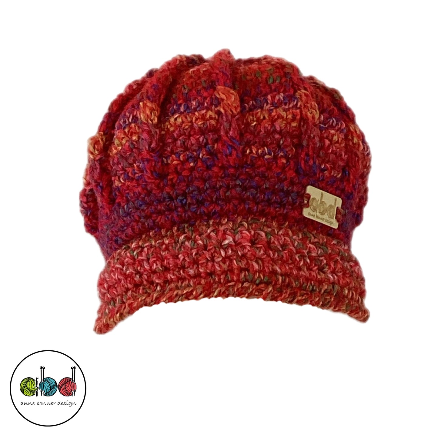 Handmade Crochet Newsboy Hat - One of a Kind | AH014