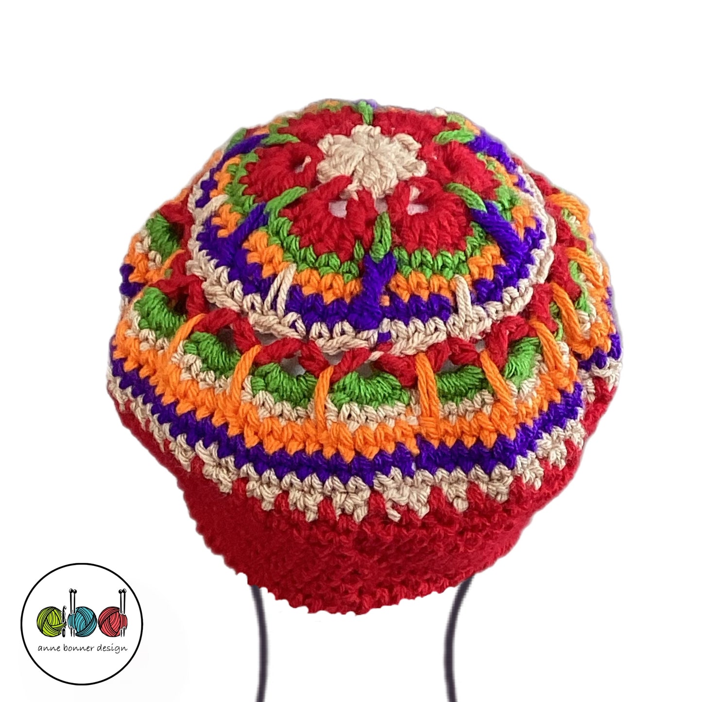 Handmade Crochet Beret Hat - One of a Kind | AH006