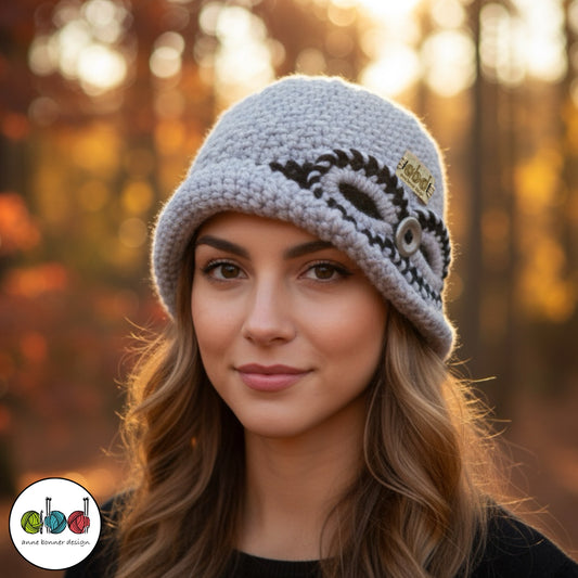 Handmade Crochet Cloche Hat - One of a Kind | AH005