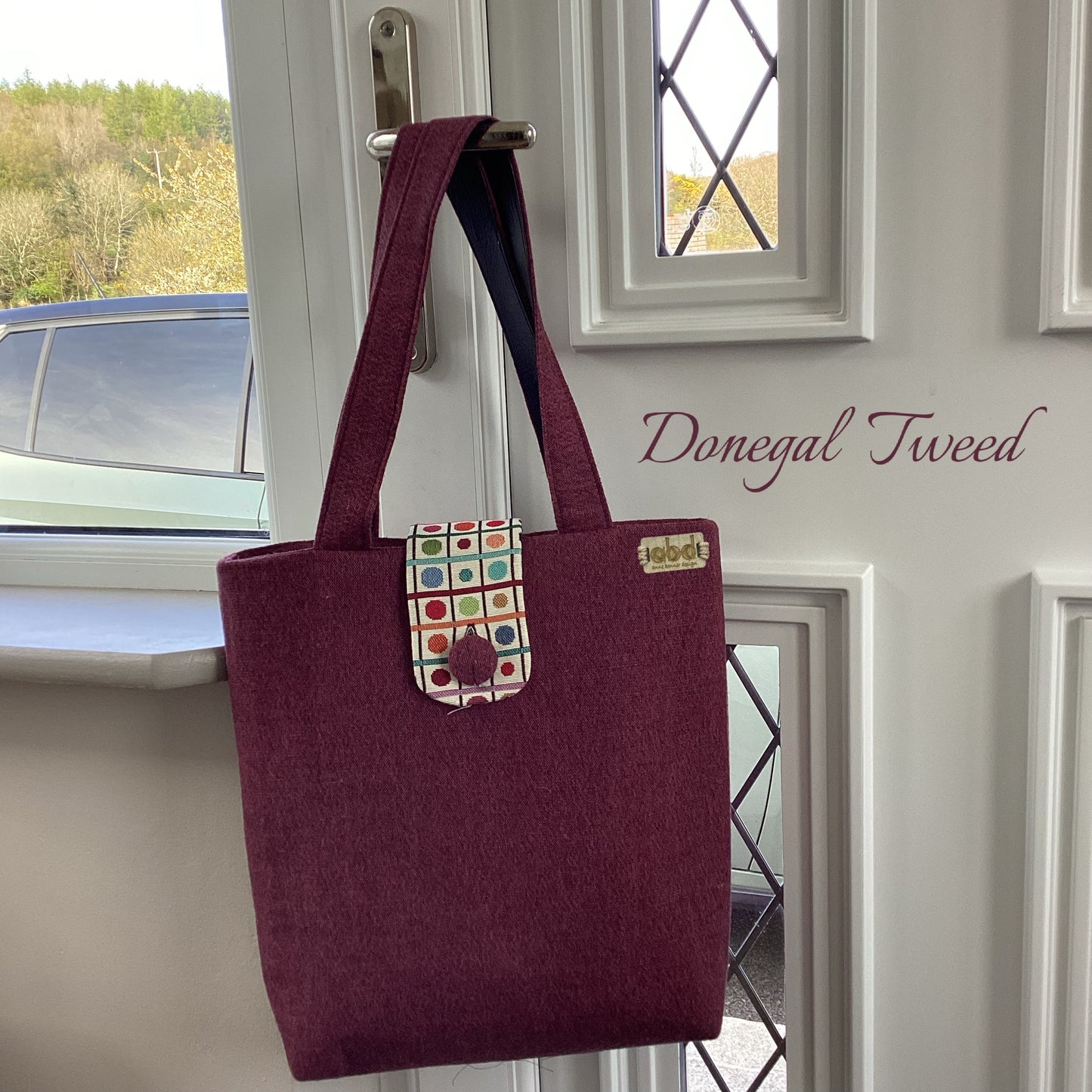 Handcrafted Donegal Tweed Tote Bag – One of a Kind | TB011
