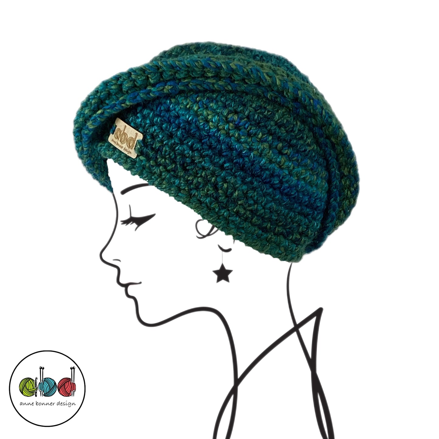 Handmade Crochet Beanie Hat - One of a Kind | AH028