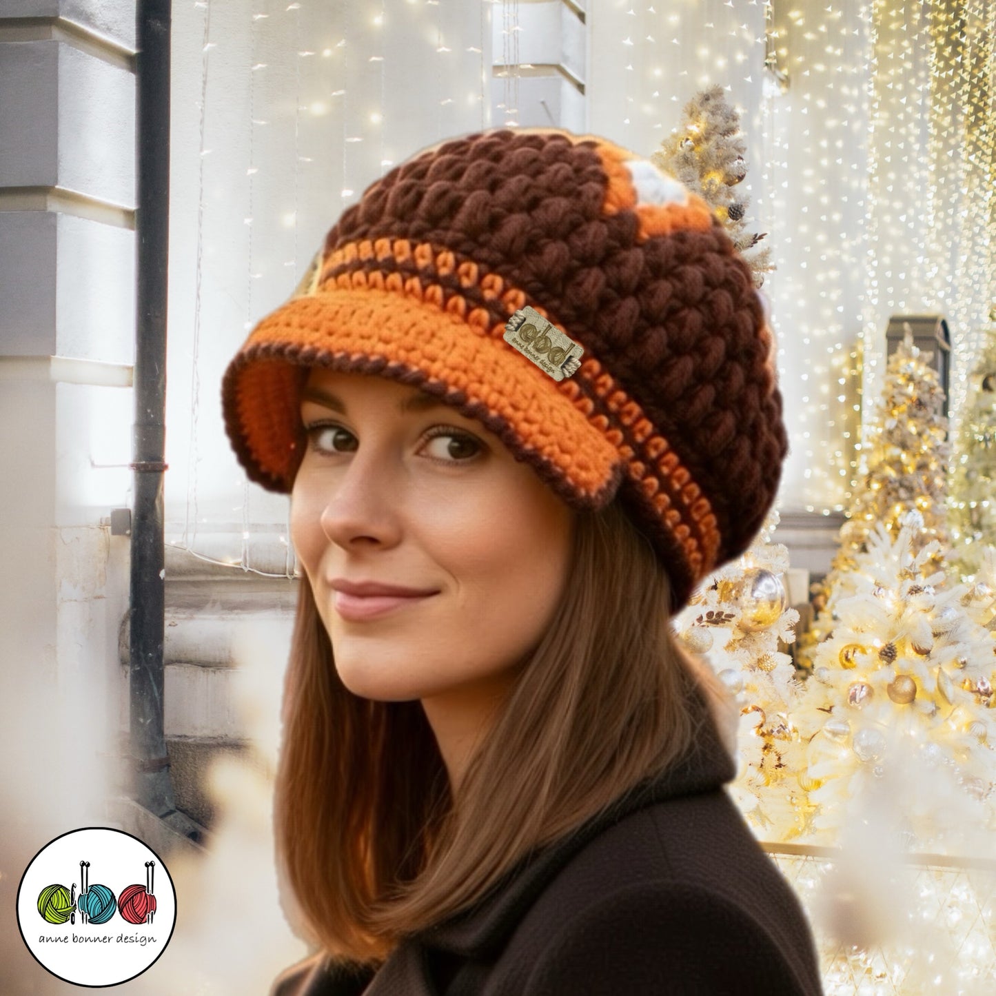 Handmade Crochet Newsboy Hat - One of a Kind | AH015