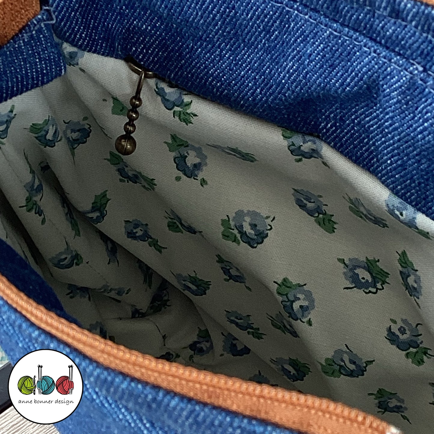 Handcrafted Denim Crossbody Bag – One of a Kind | CB020