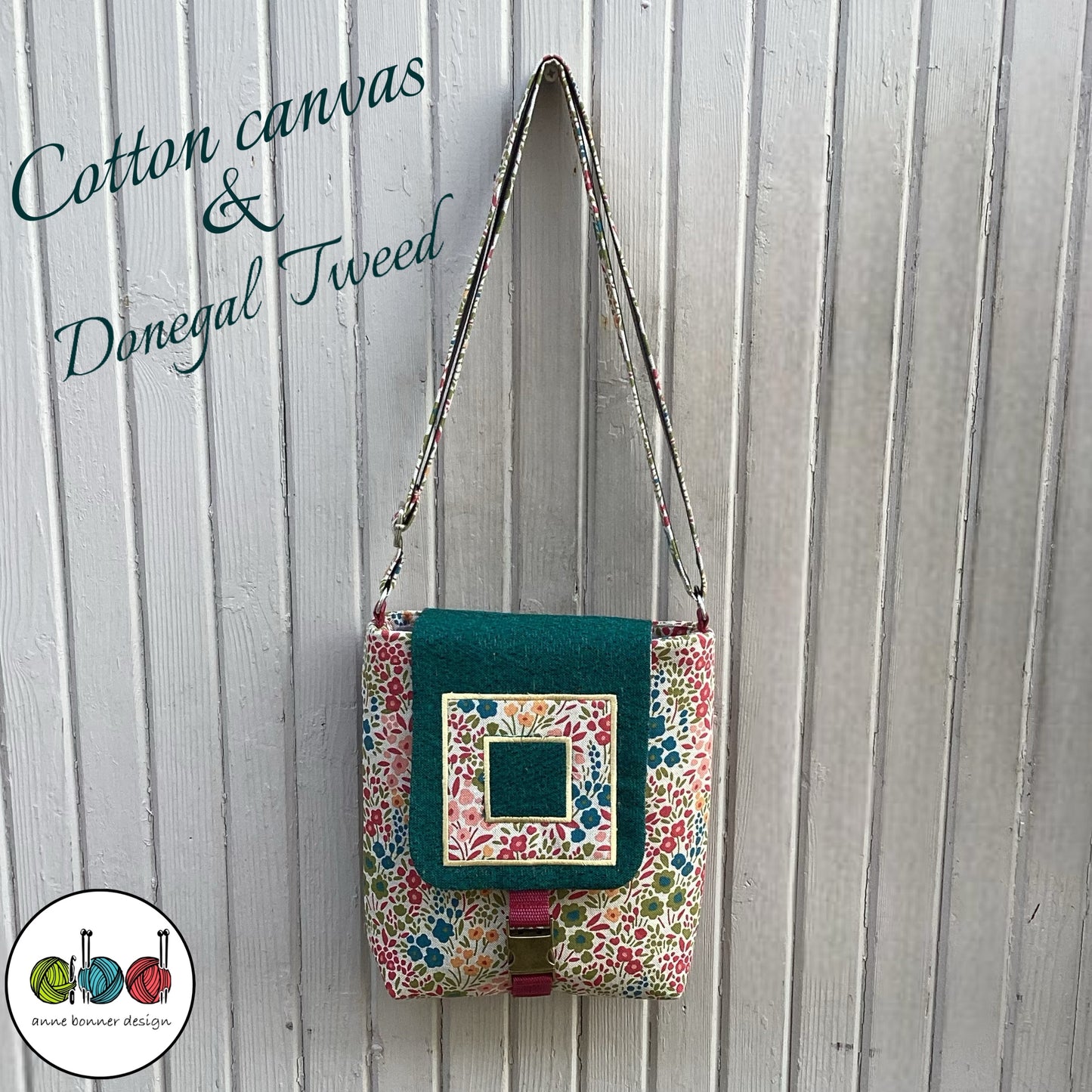 Handcrafted Donegal Tweed Crossbody Bag – One of a Kind |CB018
