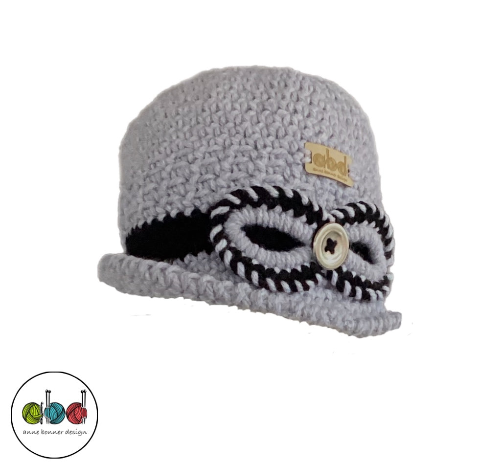 Handmade Crochet Cloche Hat - One of a Kind | AH005