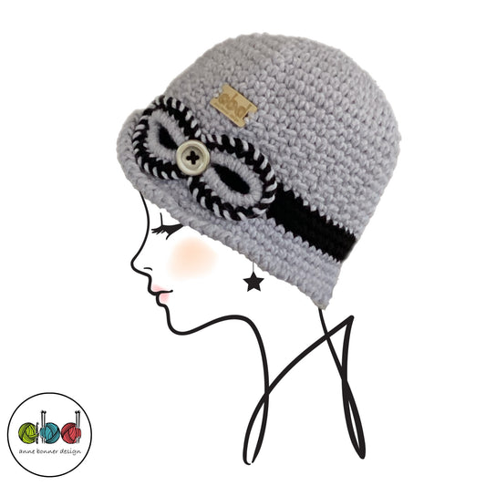 Handmade Crochet Cloche Hat - One of a Kind | AH005