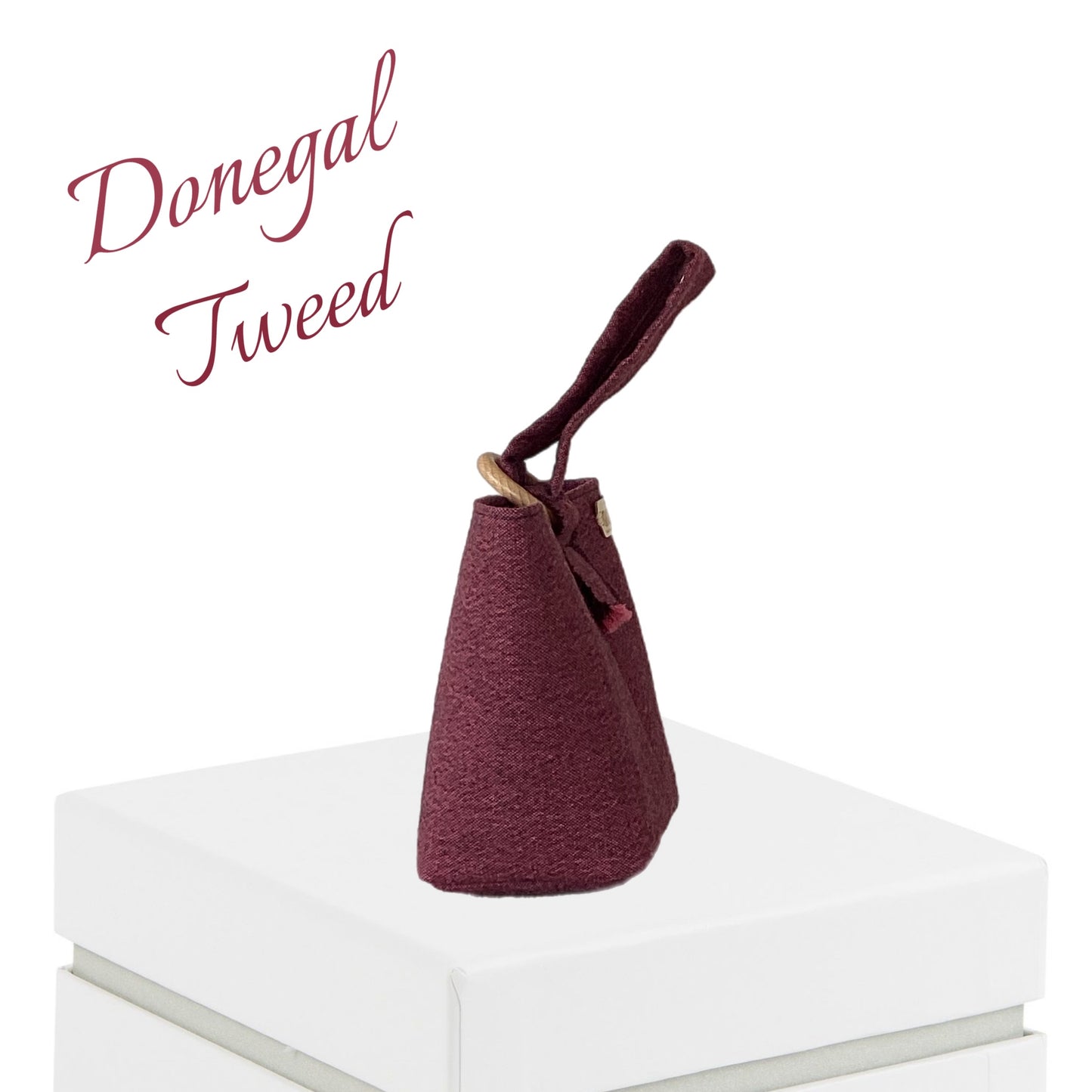 Handcrafted Donegal Tweed Wrist Bag – One of a Kind | WB008