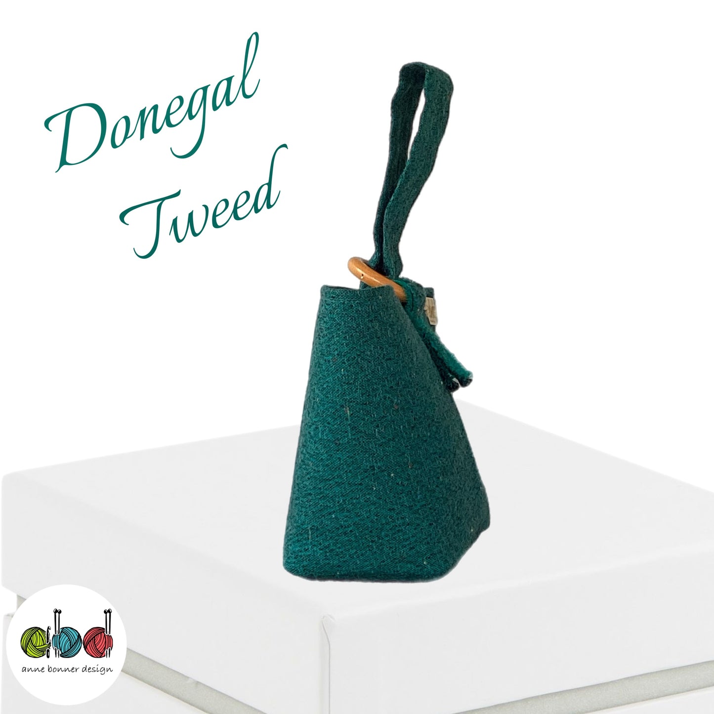 Handcrafted Donegal Tweed Wrist Bag – One of a Kind | WB007