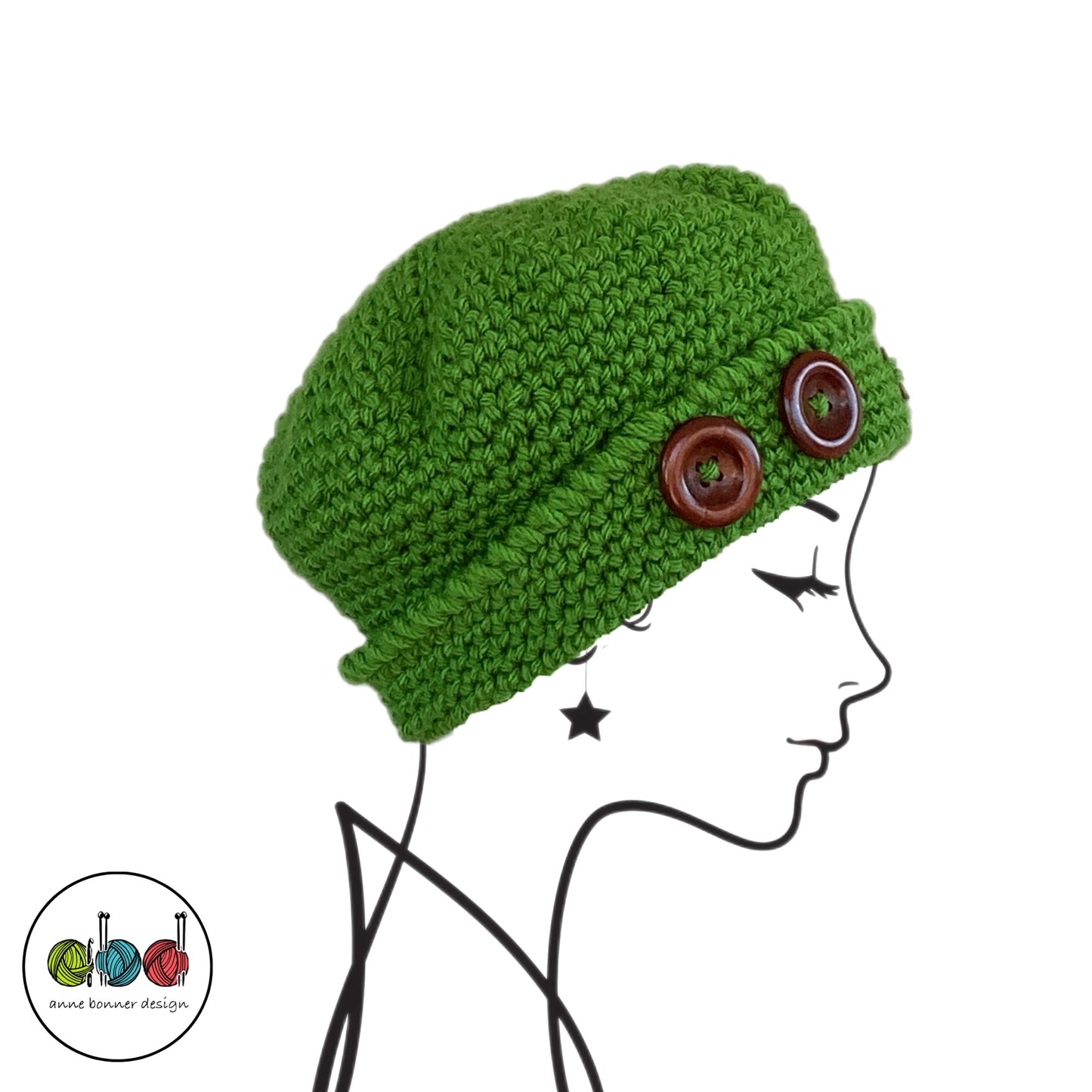 Handmade Crochet Beanie Hat - One of a Kind | AH008