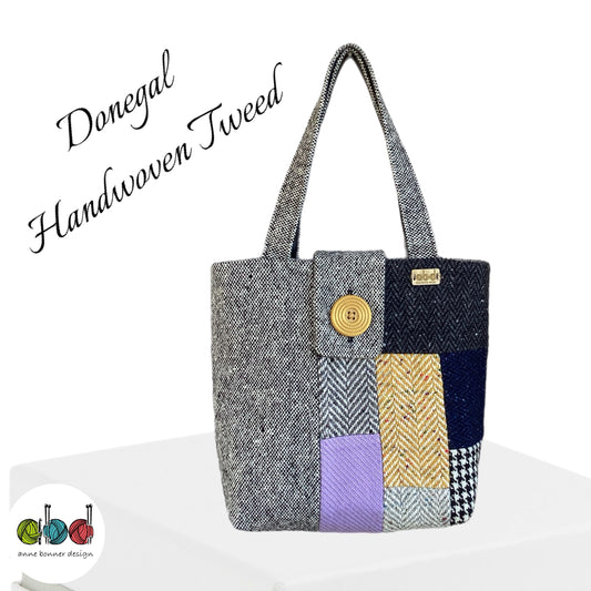 Handcrafted Donegal Tweed Tote Bag – One of a Kind | TB001