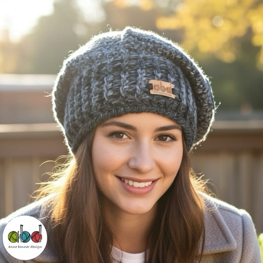 Handmade Crochet Beret Hat - One of a Kind | AH030