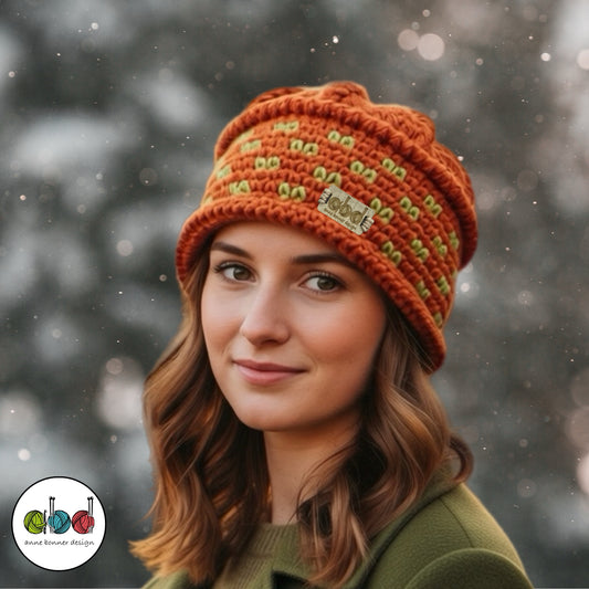 Handmade Crochet Cloche Hat - One of a Kind | AH011