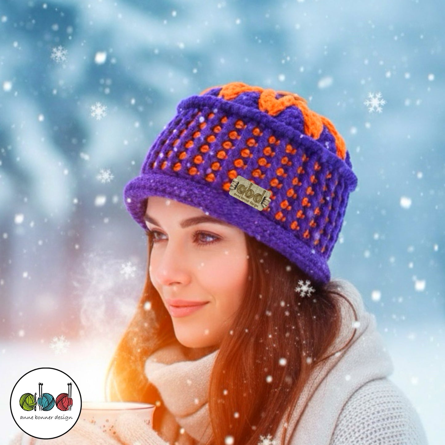 Handmade Crochet Cloche Hat - One of a Kind | AH018