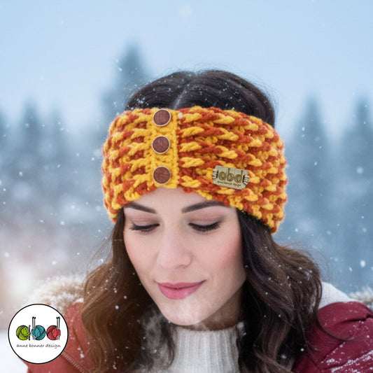 Handmade Crochet Headband - One of a Kind |  HB013