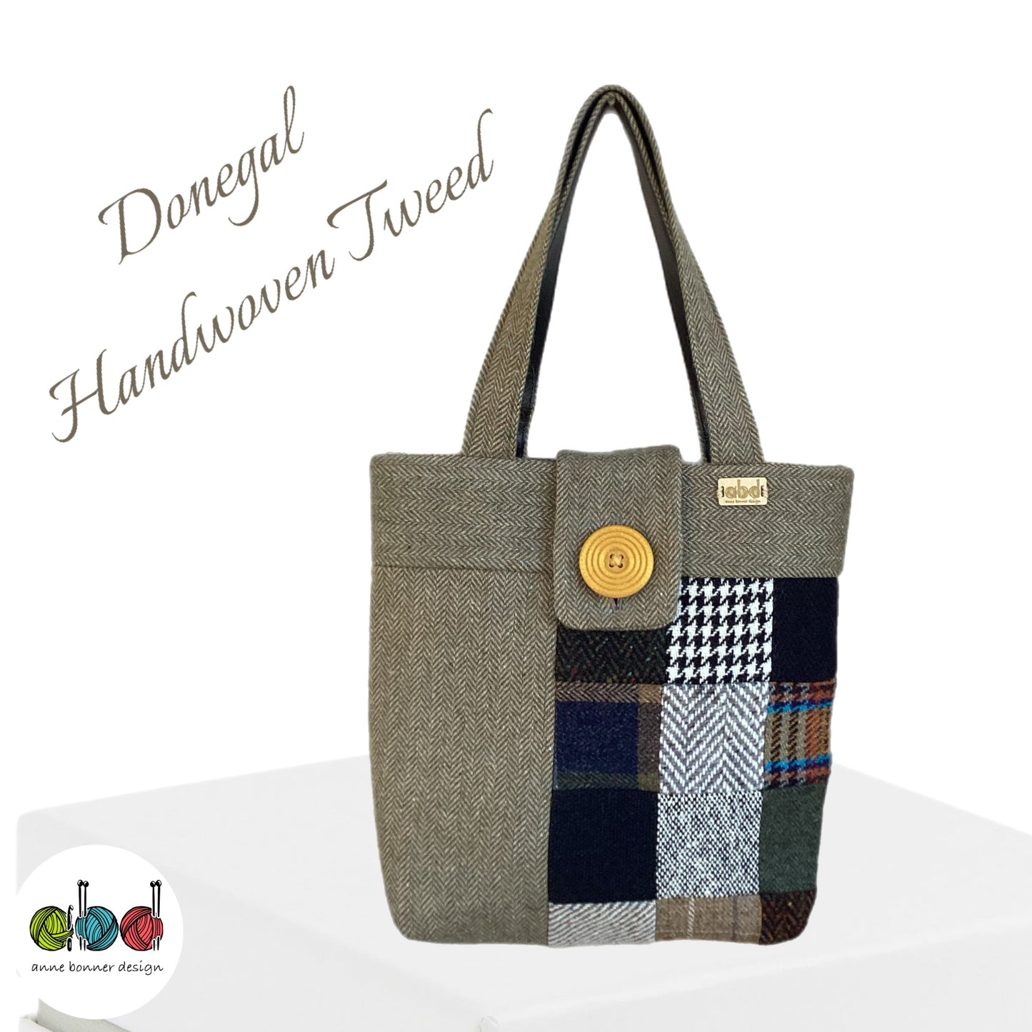 Handcrafted Donegal Tweed Tote Bag – One of a Kind | TB004