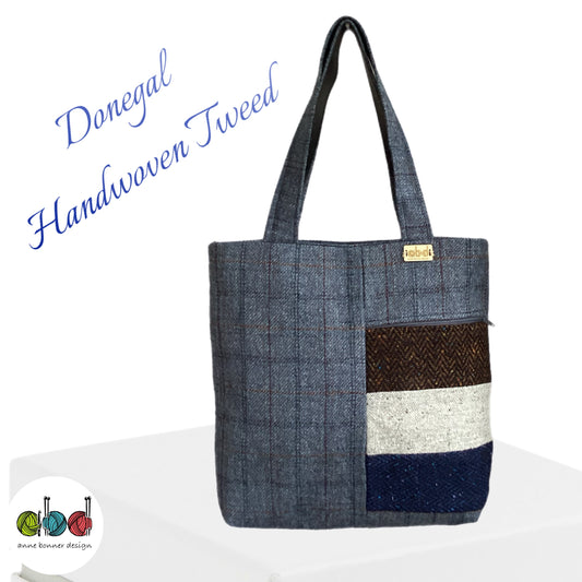 Handcrafted Donegal Tweed Tote Bag – One of a Kind | TB007