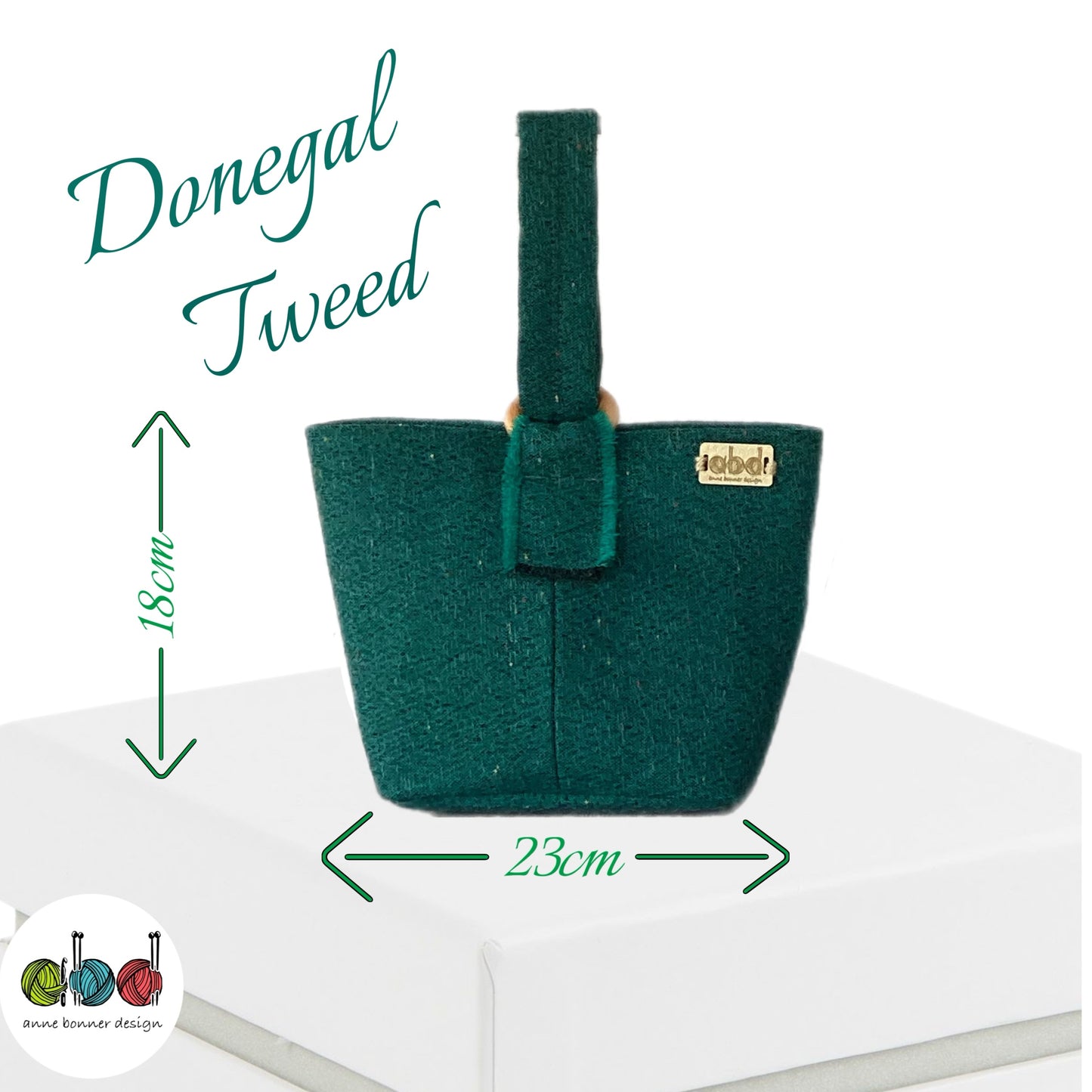 Handcrafted Donegal Tweed Wrist Bag – One of a Kind | WB007