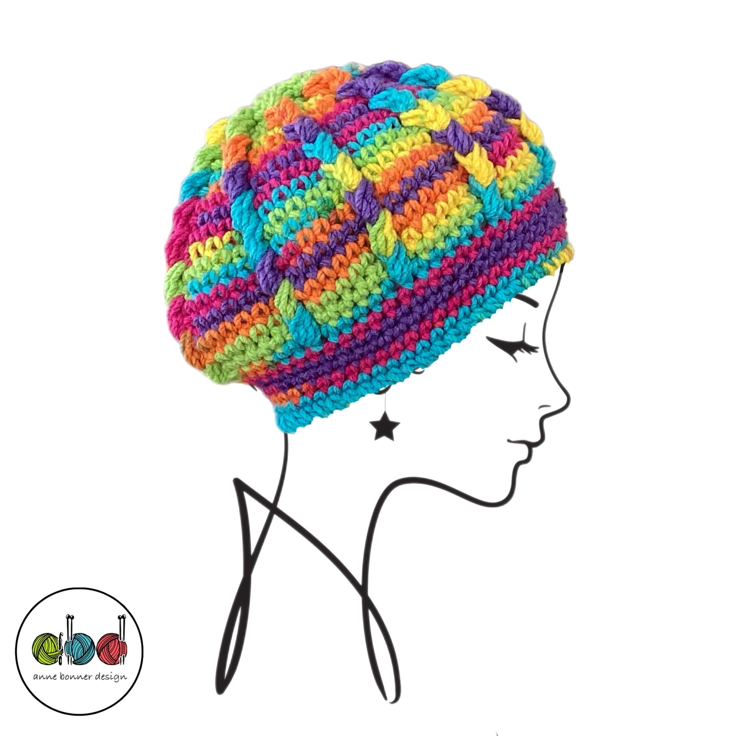 Handmade Crochet Beret Hat - One of a Kind | AH013