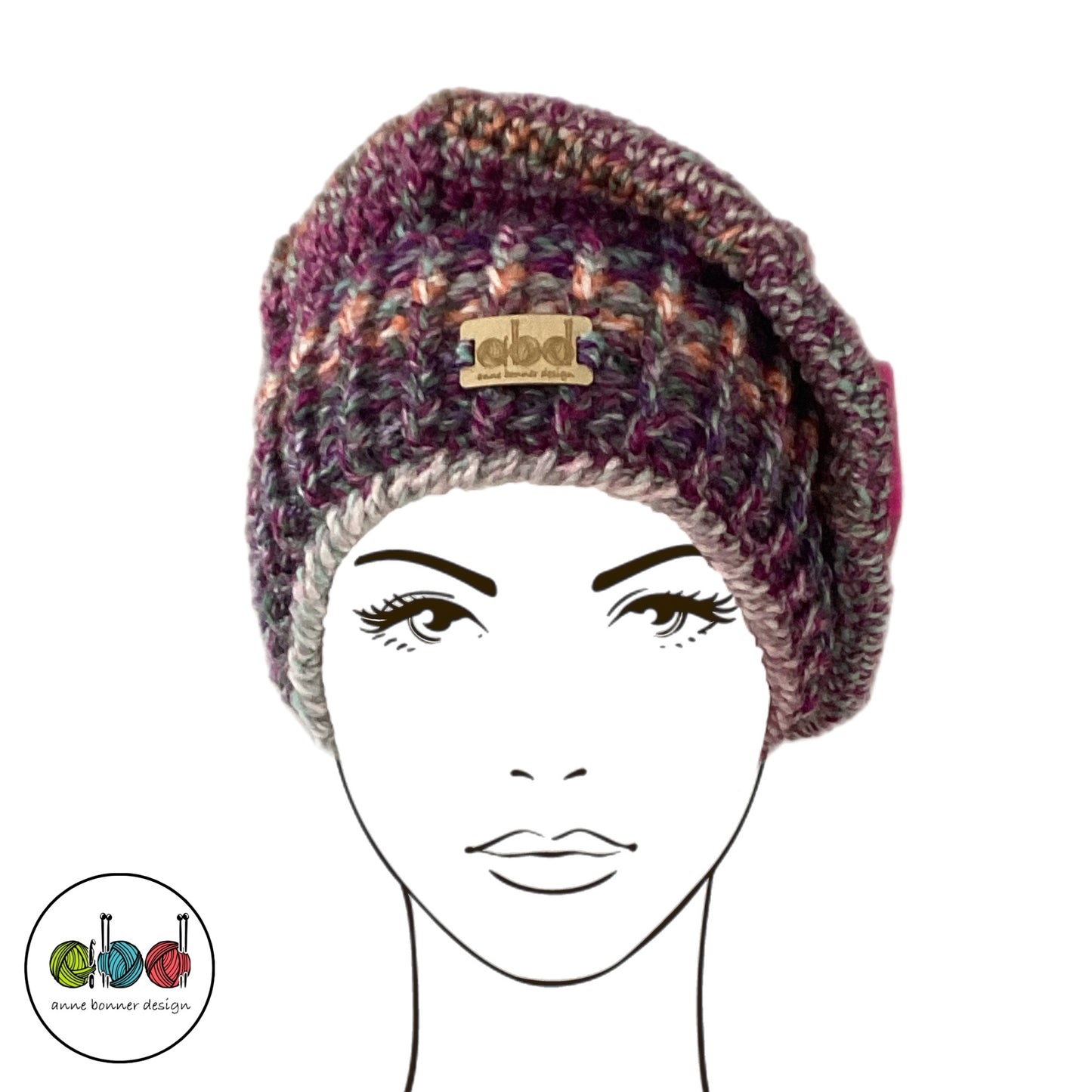 Handmade Crochet Beret Hat - One of a Kind | AH019