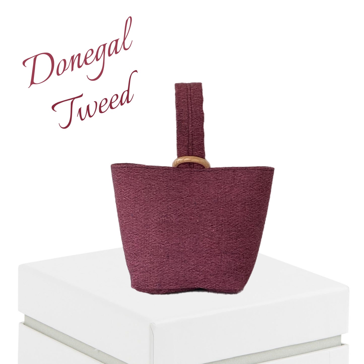 Handcrafted Donegal Tweed Wrist Bag – One of a Kind | WB008