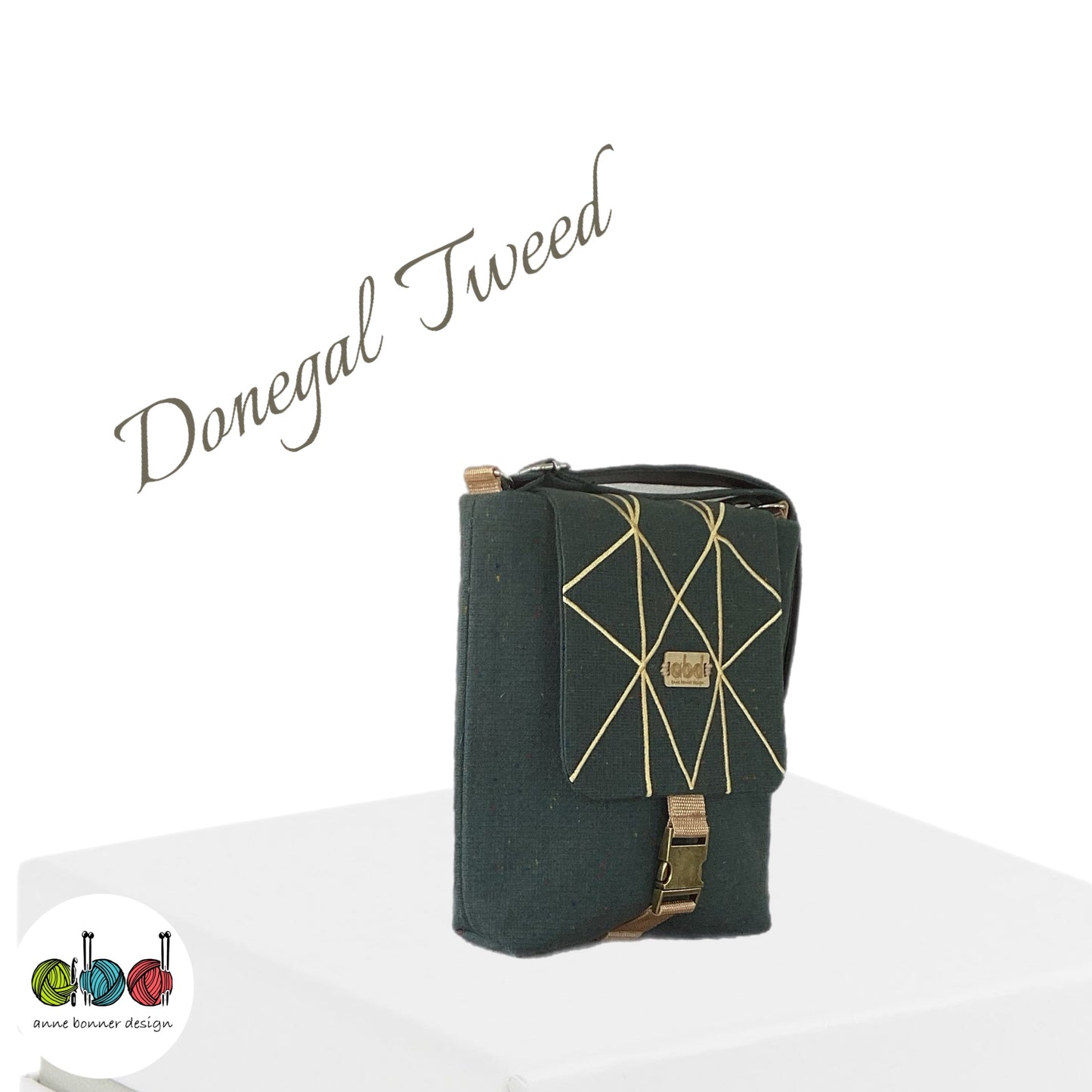 Handcrafted Donegal Tweed Crossbody Bag – One of a Kind |CB014