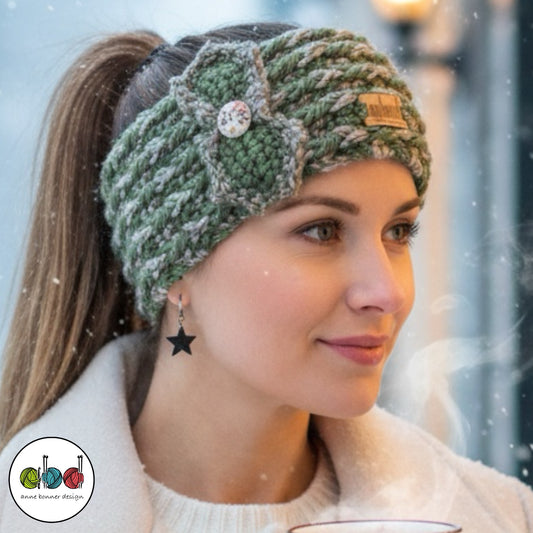 Handmade Crochet Headband - One of a Kind |  HB010